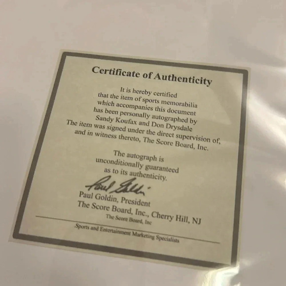 Dodgers- Sandy Koufax drysdale autographed 8x10 ph… - Picture 2 of 2